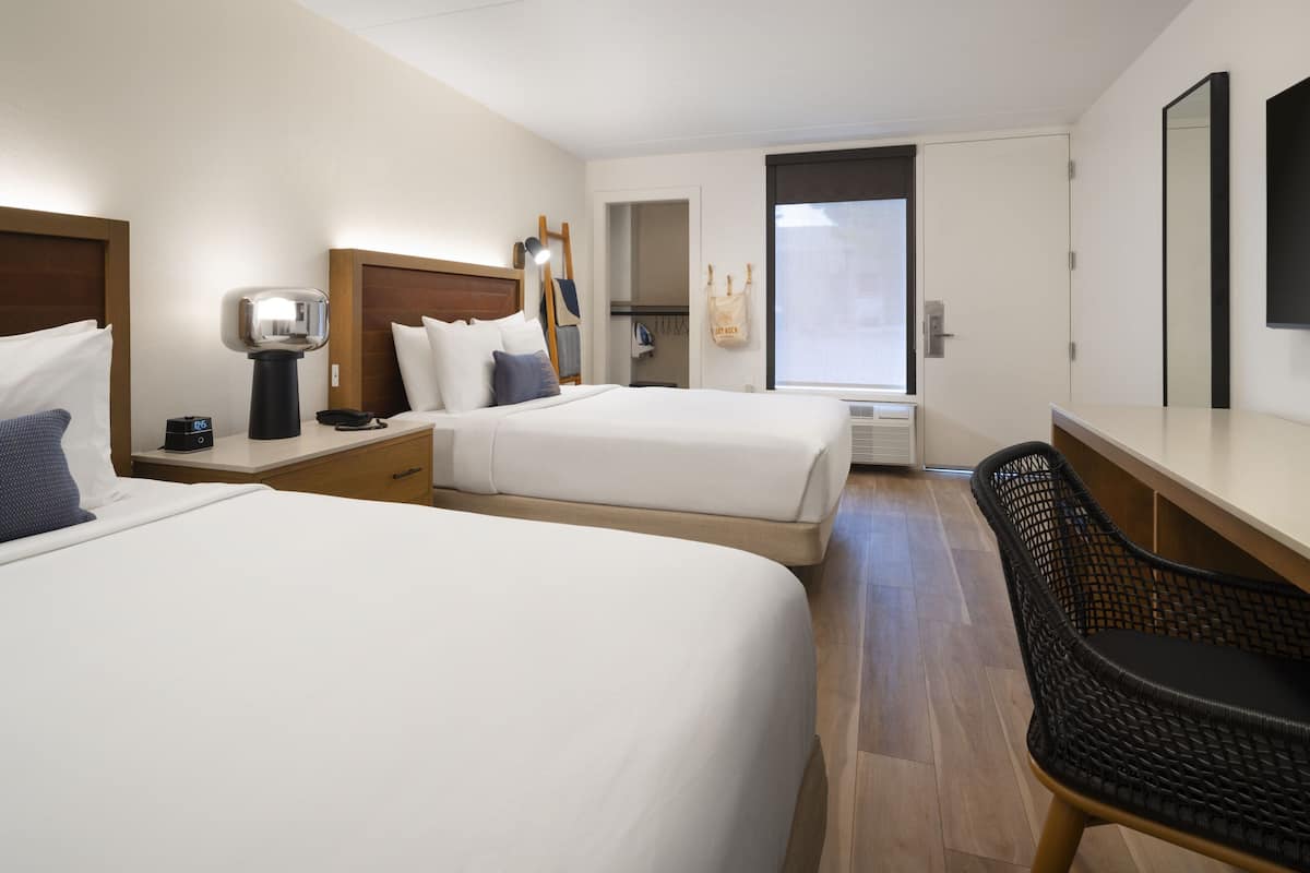 Premium bedding, pillowtop beds, in-room safe, desk
