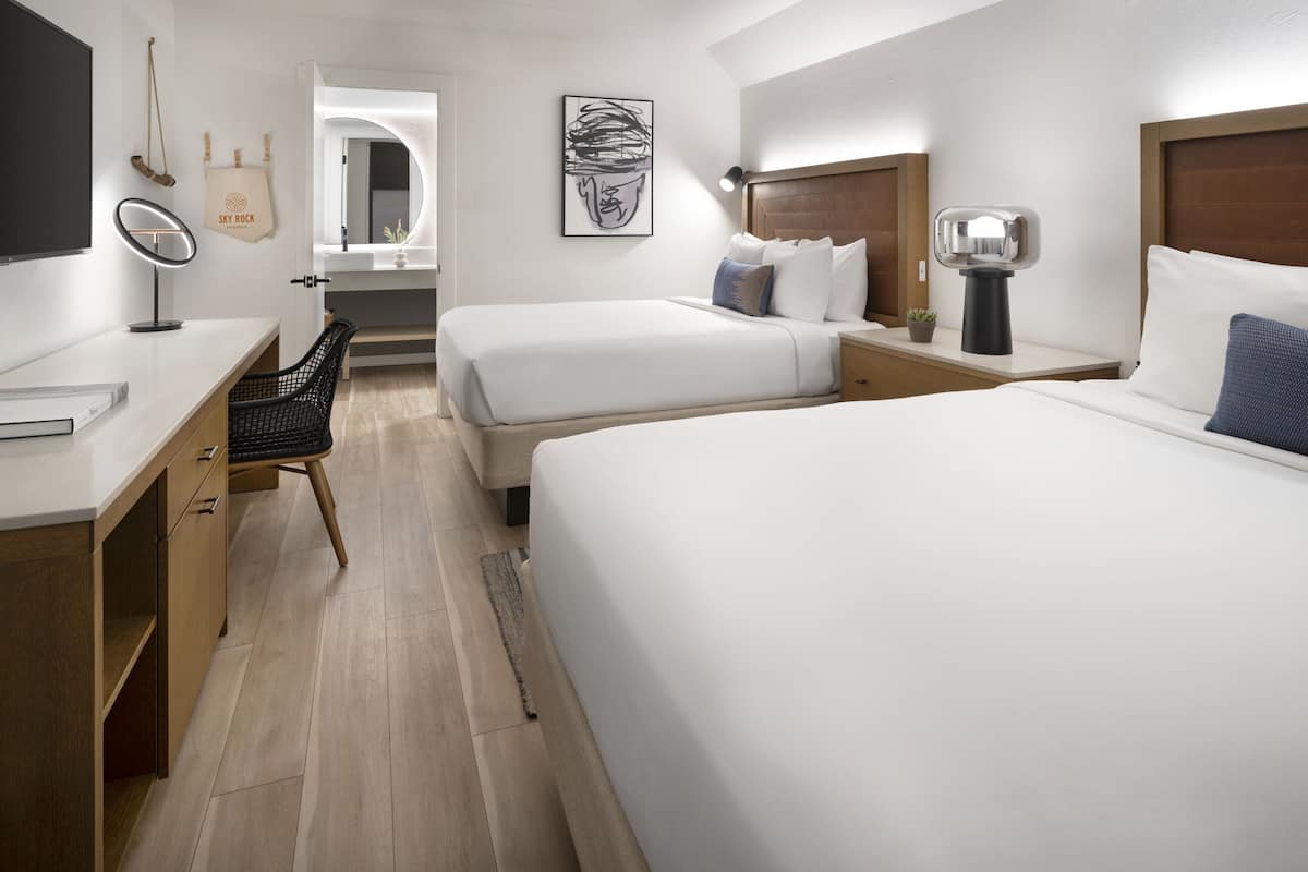 Premium bedding, pillowtop beds, in-room safe, desk
