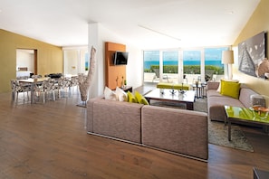 Suíte presidencial, 1 cama King (Coral) | Vista do quarto