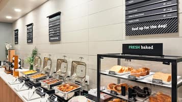 Daily buffet breakfast for a fee