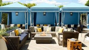 Outdoor pool, cabanas (surcharge), sun loungers