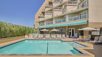 Outdoor pool, open 8:00 AM to 10:00 PM, cabanas (surcharge)