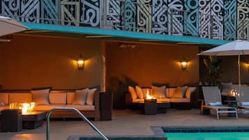 Outdoor pool, cabanas (surcharge), sun loungers