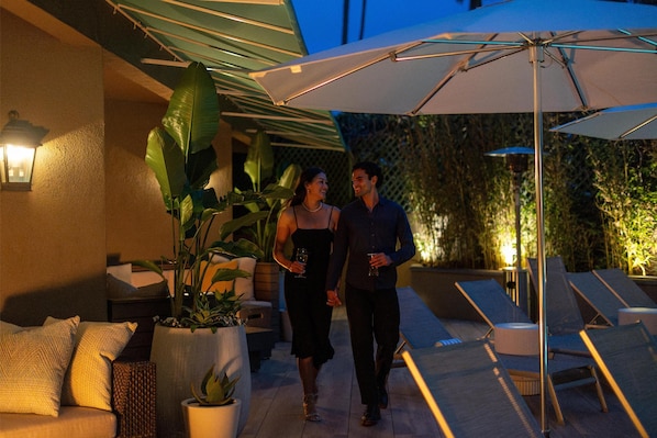 Outdoor pool, cabanas (surcharge), sun loungers