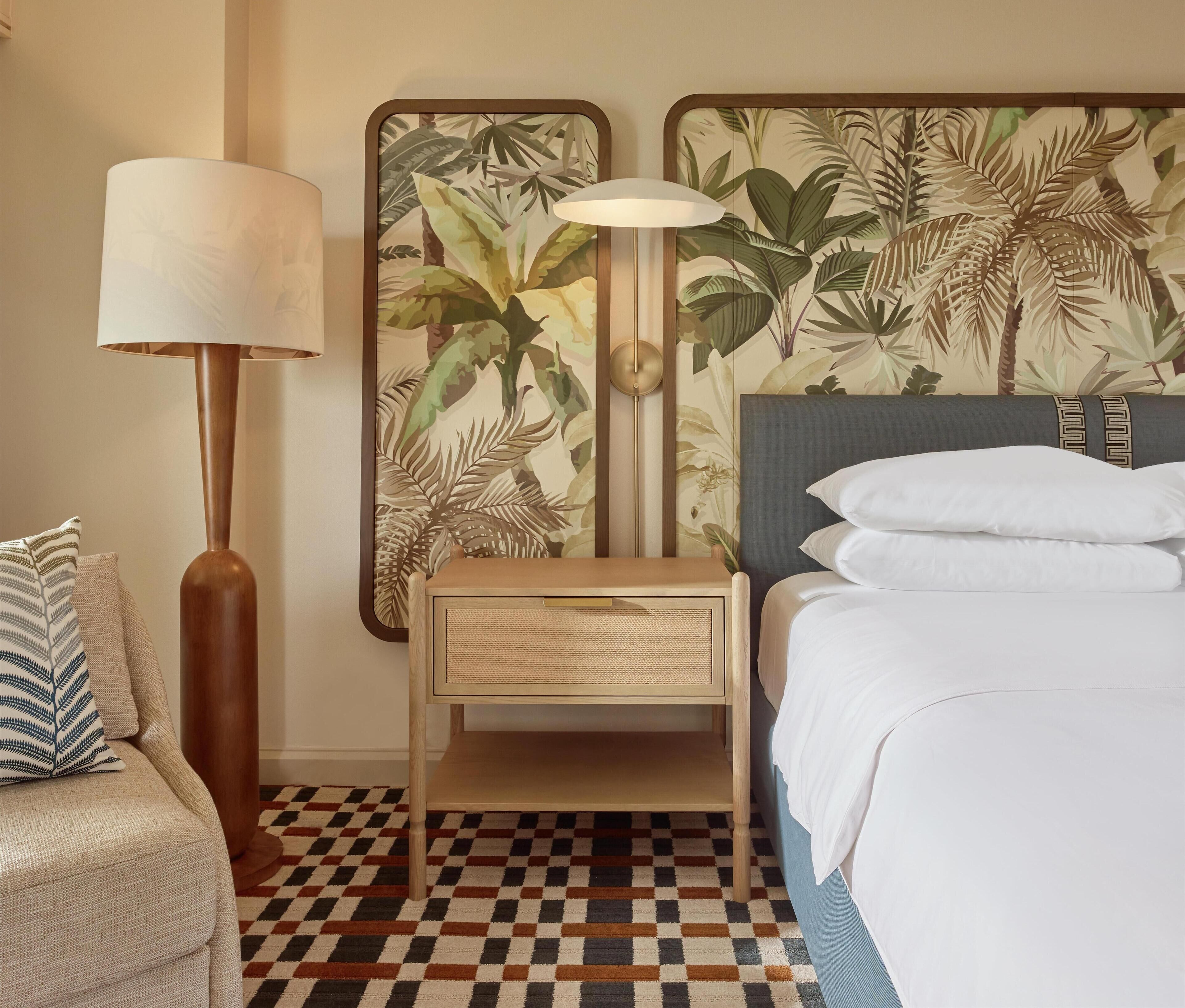 Premium bedding, down comforters, in-room safe, individually decorated