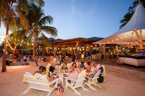 Private beach, white sand, sun-loungers, beach umbrellas