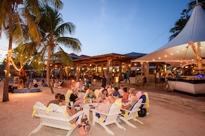 Private beach, white sand, sun-loungers, beach umbrellas