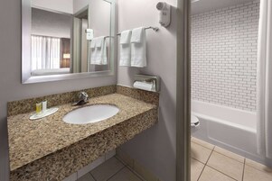 Free toiletries, hair dryer, towels