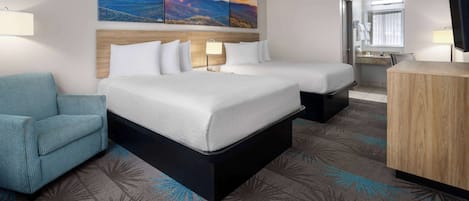 Habitación Deluxe, 2 camas dobles, no fumadores | Caja fuerte, escritorio, cunas gratuitas y camas supletorias