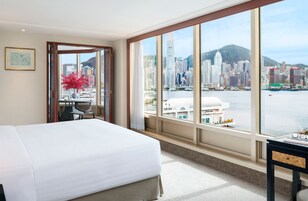 尊尚海景套房 | 客房内保险箱、遮光窗帘、免费 WiFi、床单