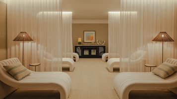 Couples treatment room(s), sauna, steam room, body treatments