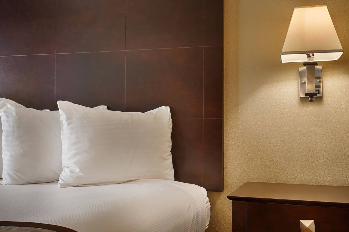 Hypo-allergenic bedding, in-room safe, desk, laptop workspace