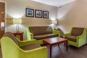 Suite, King Bed, Living room | Laptop workspace, blackout drapes, iron/ironing board, free WiFi - Comfort Inn Fort Mill Amusement Park at Carowinds Blvd (Fort Mill)
