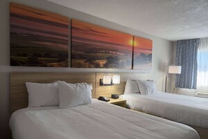 Room, 2 Queen Beds, Non Smoking | 1 bedroom, desk, laptop workspace, free WiFi