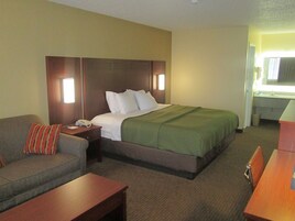 Standard Room, 1 King Bed with Sofa bed, Non Smoking, Refrigerator & Microwave (with Sofabed) | 1 bedroom, pillowtop beds, in-room safe, desk