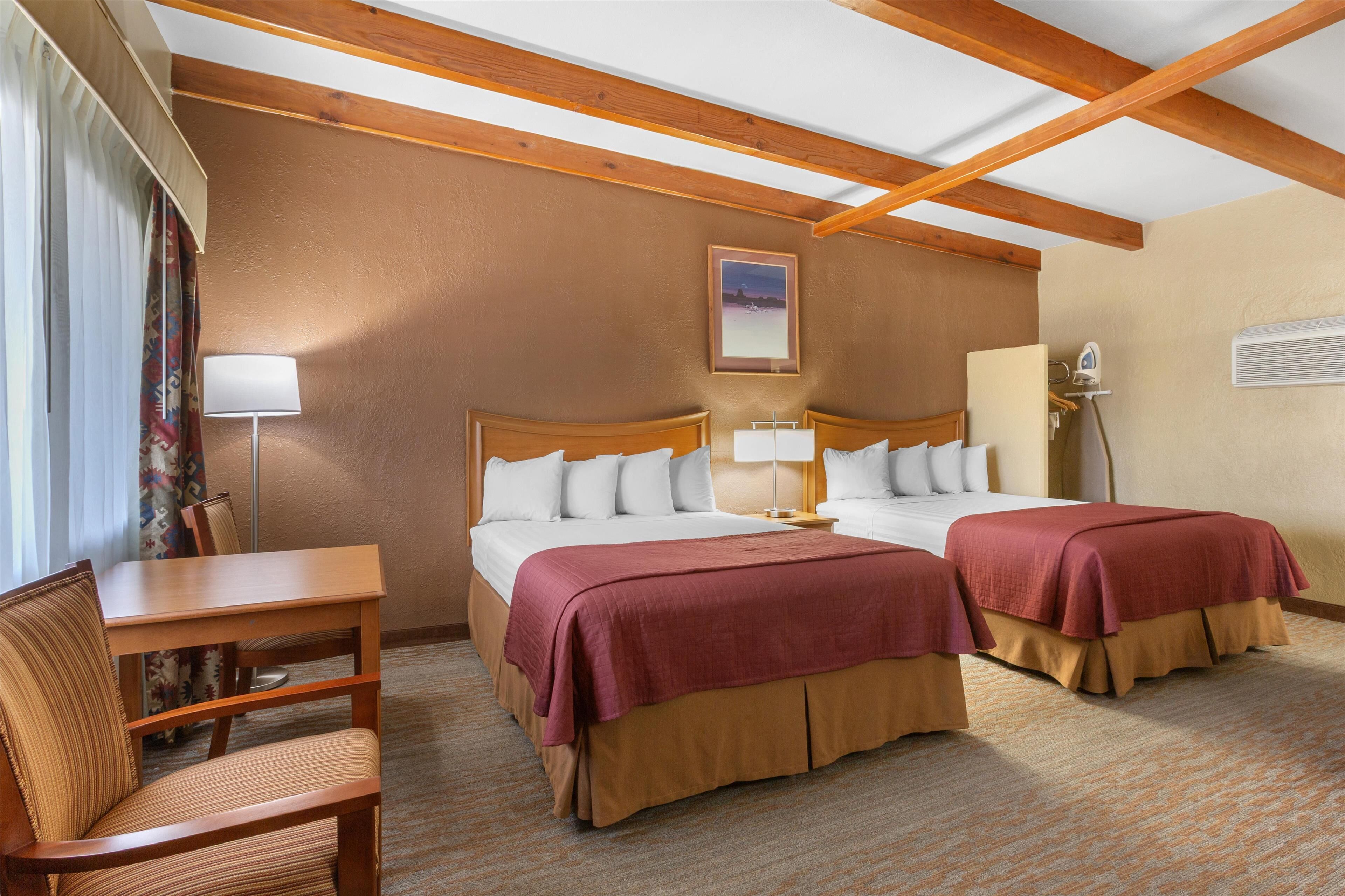 standard room, 2 queen beds, non smoking | individually furnished, desk, laptop workspace, blackout curtains