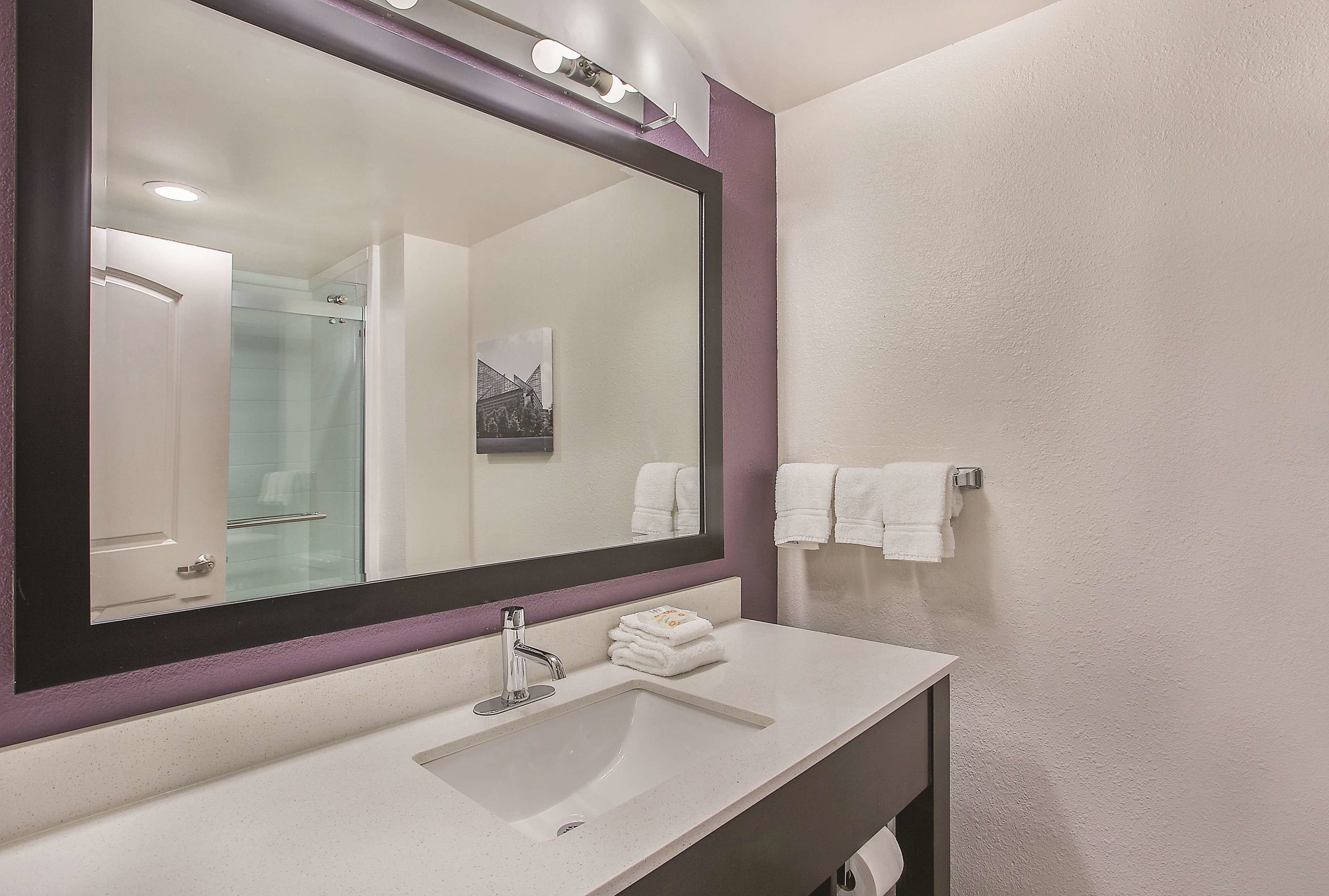 free toiletries, hair dryer, towels