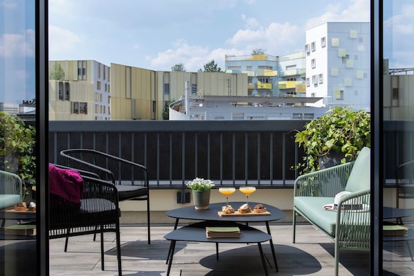 Premium-Doppelzimmer, 1 Doppelbett, Terrasse (Privilege) | Balkon