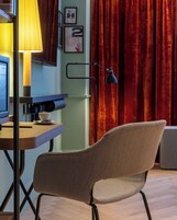 Down duvets, minibar, in-room safe, desk