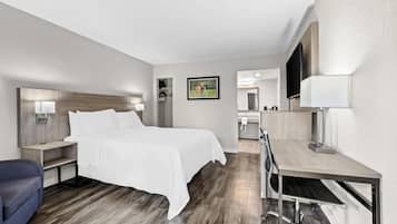 Premium bedding, individually decorated, desk, blackout curtains