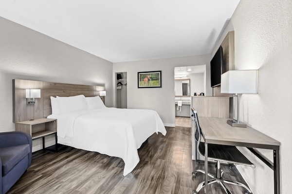 Premium bedding, individually decorated, desk, blackout curtains