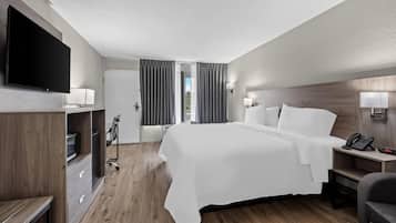 Standardværelse - 1 kingsize-seng - ikke-ryger | Premium-sengetøj, individuelt design, skrivebord, mørklægningsgardiner