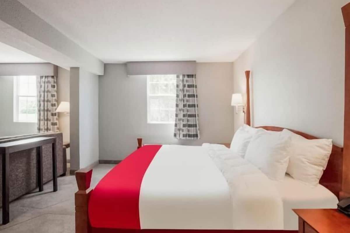 Bureau, fer et planche à repasser, lits pliants/supplémentaires