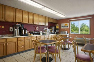 Free daily self-serve breakfast