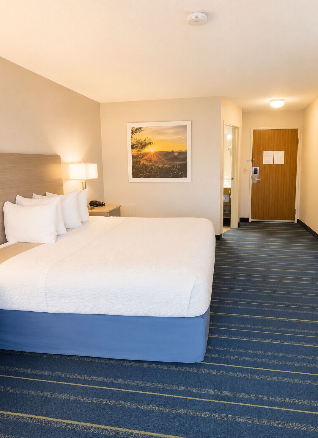 Room, 1 Katil Raja (King), Non Smoking | Peralatan tempat tidur premium, meja, ruang kerja komputer riba 