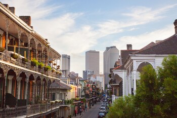View from property looking out at Andrew Jackson Hotel, a French Quarter Inns Hotel