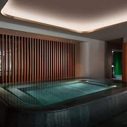 Indoor pool, seasonal outdoor pool, pool umbrellas, sun loungers