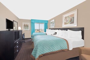 Premium bedding, pillowtop beds, iron/ironing board, free WiFi