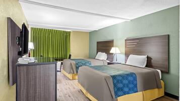 Room, 2 Double Beds, Accessible, Non Smoking | Free WiFi, bed sheets