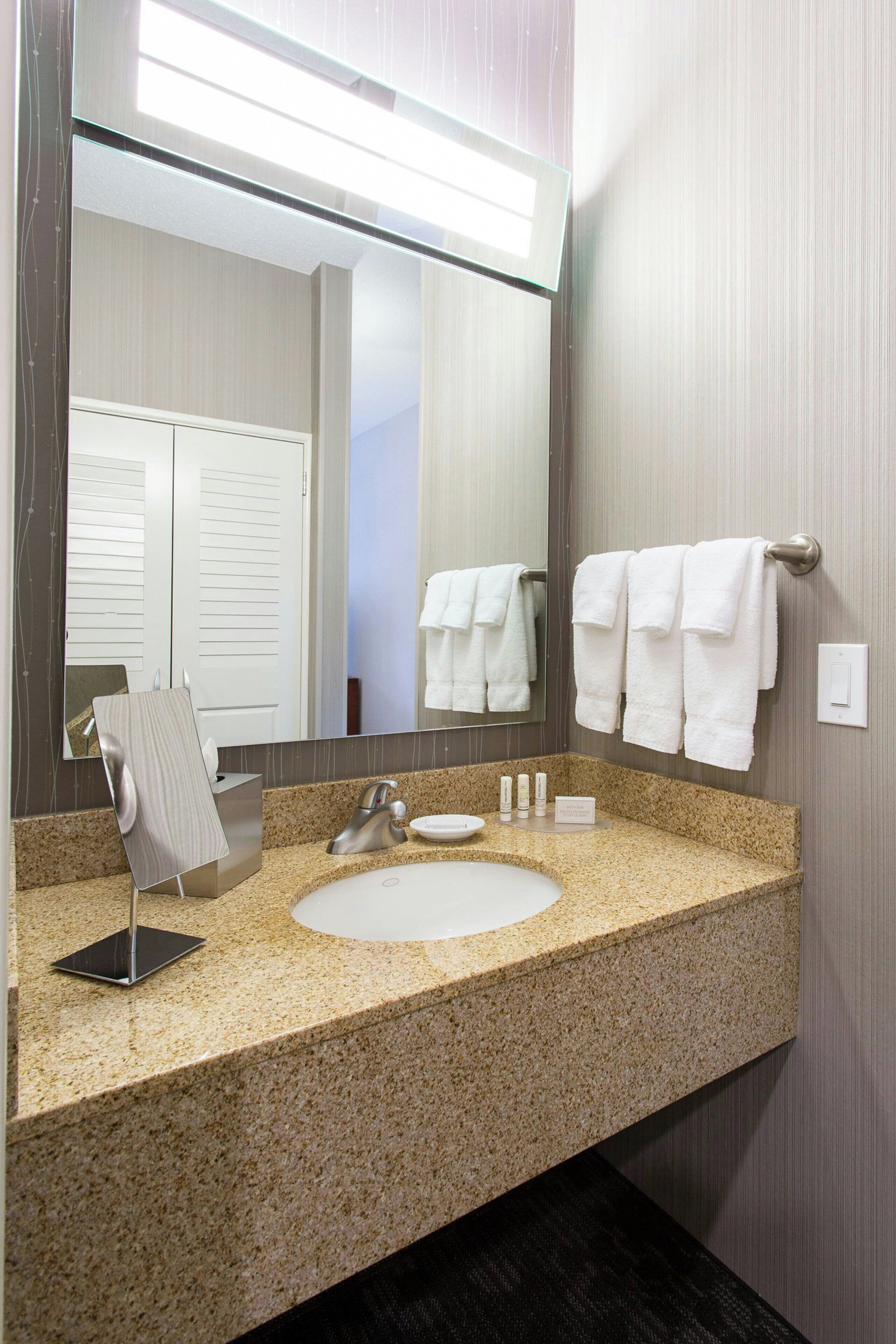 free toiletries, hair dryer, towels, soap