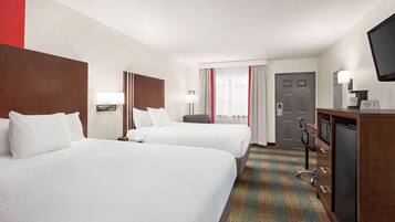 Deluxe Room, 2 Queen Beds | In-room safe, laptop workspace, blackout drapes, iron/ironing board
