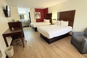 Deluxe Room, 2 Queen Beds | In-room safe, laptop workspace, blackout drapes, iron/ironing board