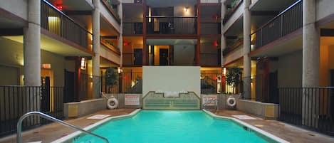 Indoor pool, outdoor pool