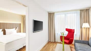 Familienzimmer | Hochwertige Bettwaren, Minibar, Zimmersafe, Schreibtisch