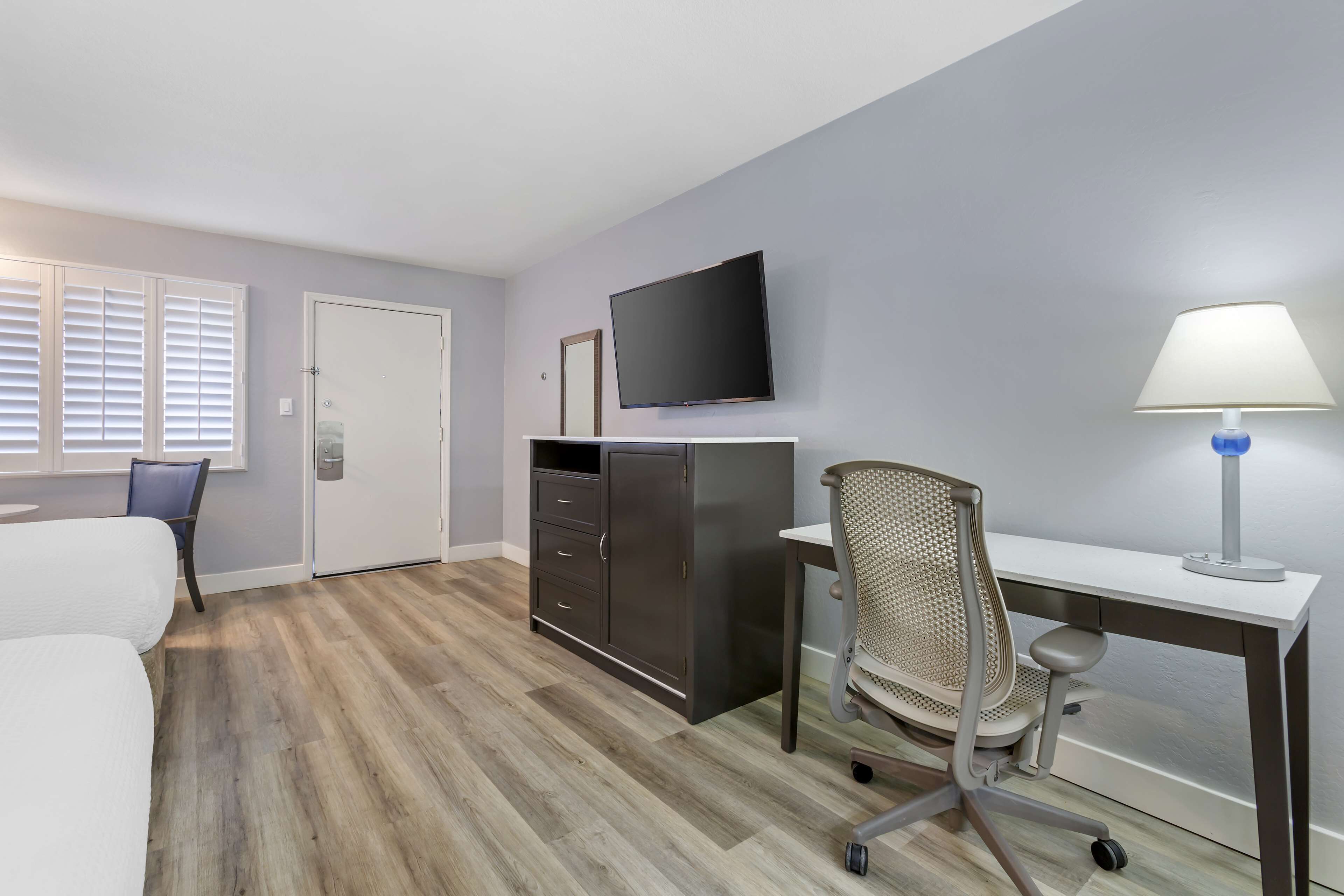 standard room, 2 queen beds, accessible, bathtub | pillow-top beds, desk, laptop workspace, blackout curtains