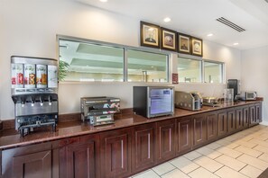 Free daily buffet breakfast 