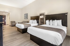 Suite, 2 Queen Beds, Non Smoking, Refrigerator | Individually decorated, individually furnished, desk, laptop workspace