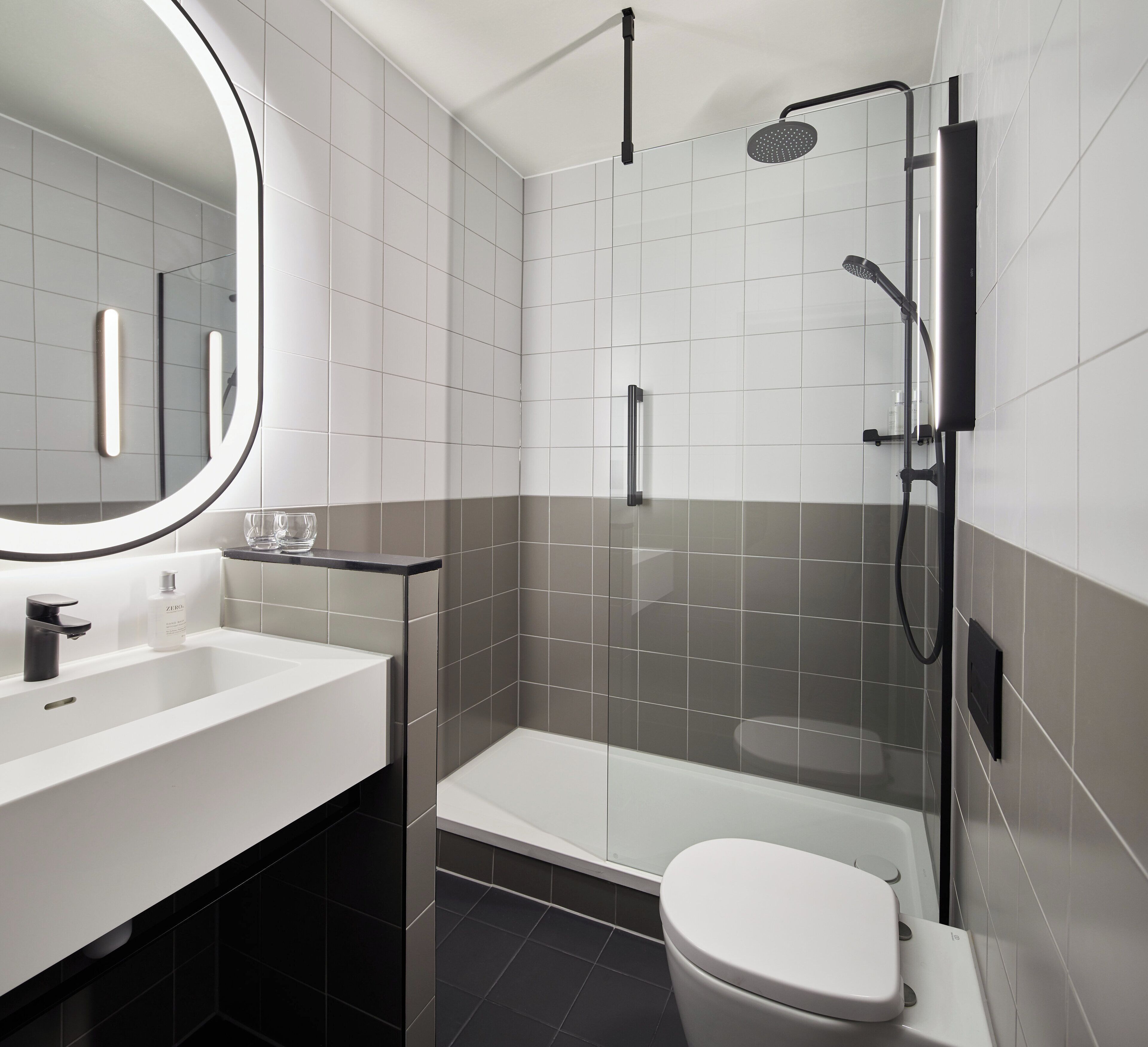 free toiletries, hair dryer, towels