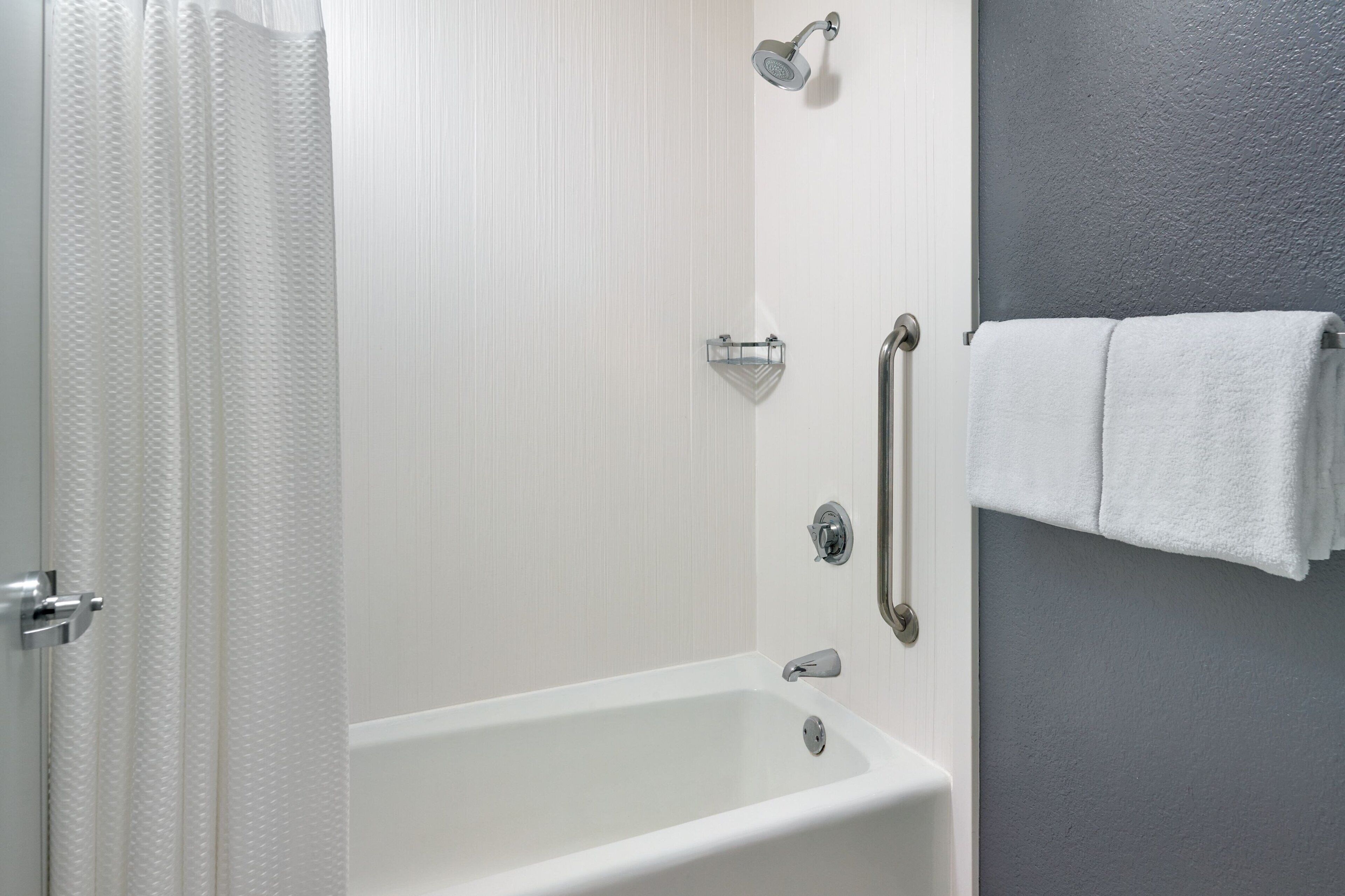 free toiletries, hair dryer, towels