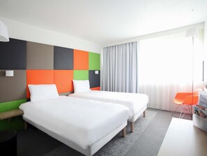 Standard Room, 2 Twin Beds | Desk, blackout drapes, soundproofing, iron/ironing board - ibis Styles Nancy Sud (Houdemont)