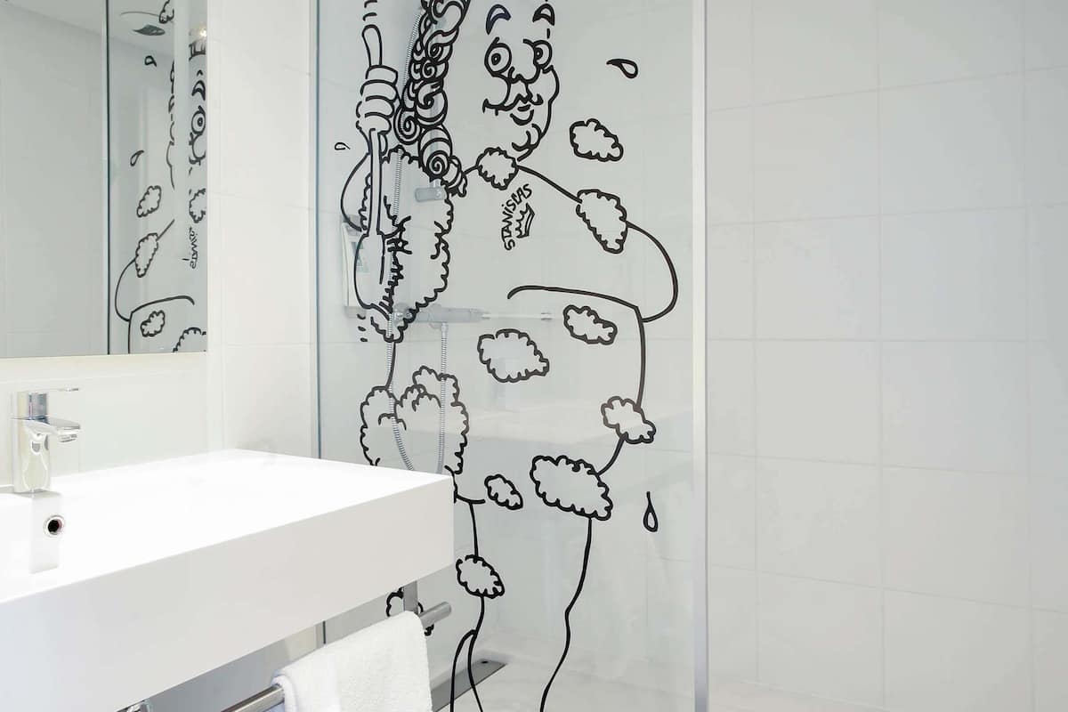 desk, blackout curtains, soundproofing, iron/ironing board