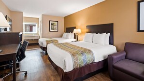 A hotel room with two beds, a desk, a chair, and a sofa. - Best Western Murfreesboro (Murfreesboro)