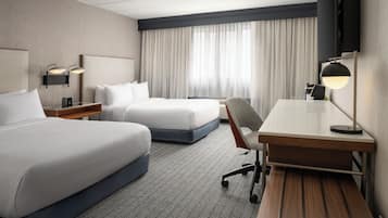 Room, 2 Queen Beds (Mobility Accessible, Tub) | Hypo-allergenic bedding, desk, laptop workspace, iron/ironing board