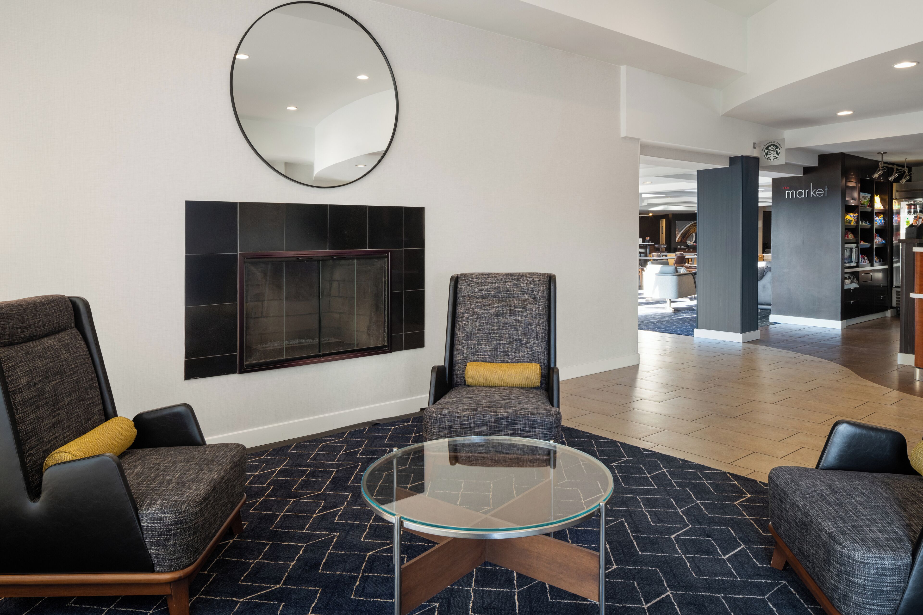 Sitteområde i lobbyen