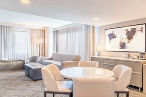 Suite, 1 Bedroom, Mobility Accessible, Lake View | In-room safe, individually furnished, desk, laptop workspace - Orange County Hotel (Santa Ana)