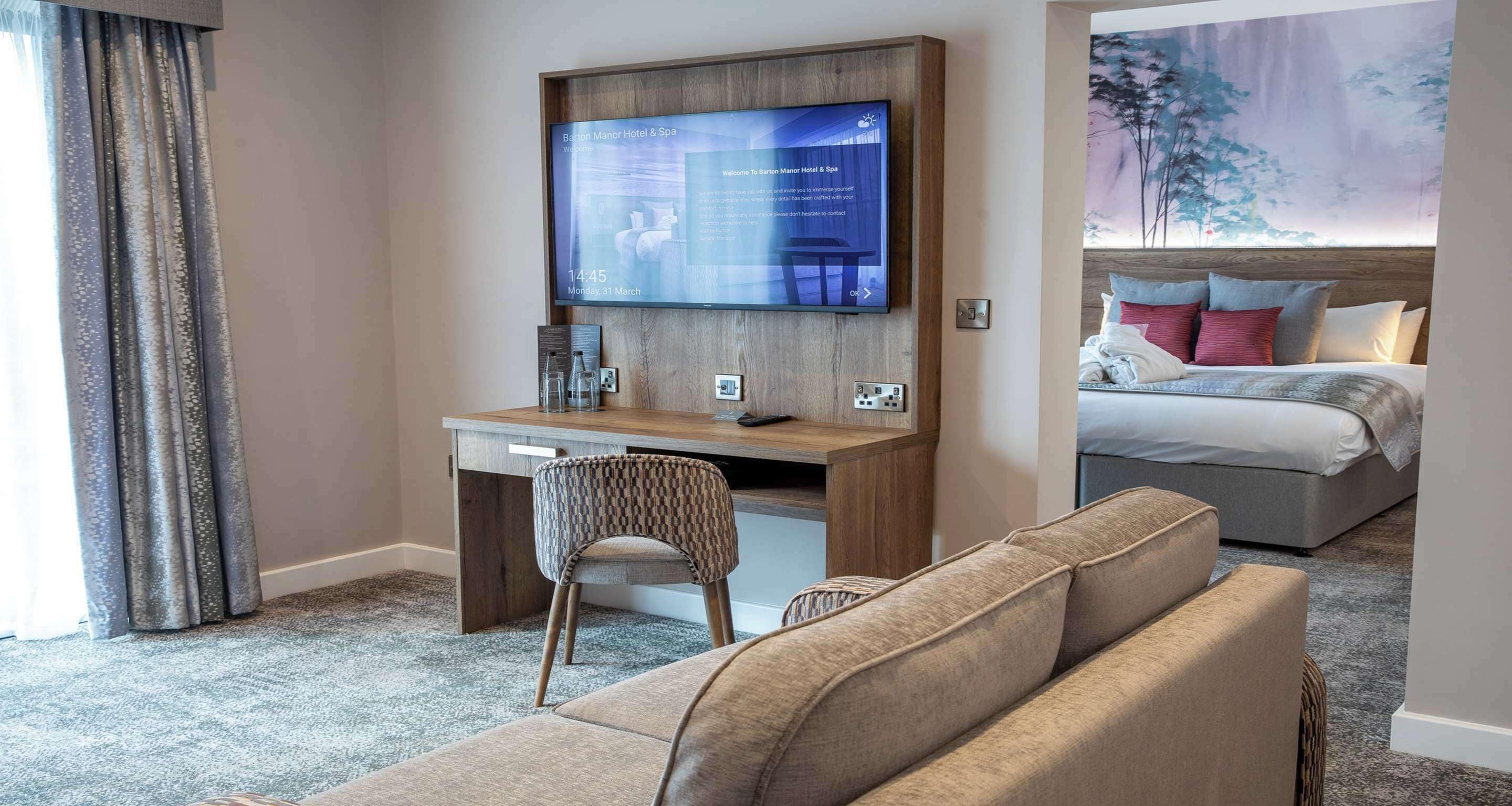 suite, 1 king bed, balcony, garden view | 1 bedroom, in-room safe, individually decorated, iron/ironing board